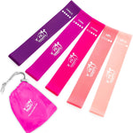 Fit Simplify Resistance Loop Bands - Set of 5 with Carry Bag & Guide
