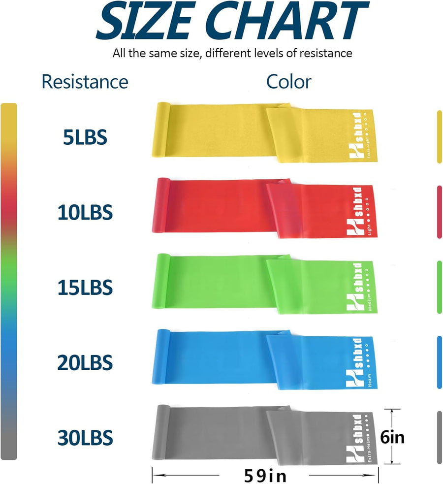 Latex Free Resistance Bands for Physical Therapy and Exercise