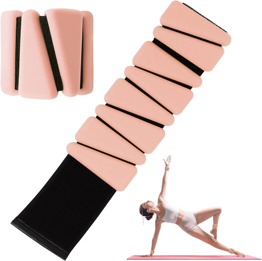 Adjustable Wrist Weights Set of 2, 1lb Each, for Women & Men, Silicone, Sweat-Proof