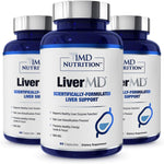 1MD Nutrition LiverMD - Liver Support Supplement | Siliphos Milk Thistle Extract & NAC - Supports Healthy Energy, Immunity & Overall Health - Liver Cleanse & Support | 60 Capsules