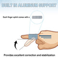 RonJea 5 Pcs Trigger Finger Splints: 5 Single Straps Finger Splint Support Brace Kit, Finger Straightener for Broken/Straightening/Aarthritis, Fits for Thumb/Middle/Ring/Index/Pinky Finger