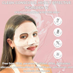 Bio Collagen Overnight Facial Mask with Peptides, Hyaluronic Acid & Antioxidants, Brightening Hydrating Korean Hydrogel Face Mask for Women, Skincare Sheet Mask - 4 Pack