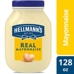 Hellmann's Real Mayonnaise Jar, Condiment for Sandwiches, Salads, Mayo Made with 100% Cage Free Eggs, Gluten Free, Vegetarian, Kosher, 1 Gallon, 128 oz (Pack of 1)