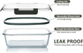 M MCIRCO 24-Piece Glass Food Storage Containers with Upgraded Snap Locking Lids,Glass Meal Prep Containers Set - Airtight Lunch Containers, Microwave, Oven, Freezer and Dishwasher