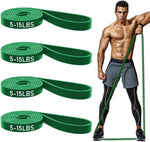 ROSAPOAR Resistance Bands - Natural Latex Workout Bands for Fitness, Stretching, Powerlifting