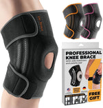 DR. BRACE ELITE Knee Brace with Side Stabilizers for Maximum Support