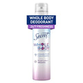 Secret Whole Body Deodorant Spray for Women, Lilac & Waterlily Scent, Aluminum Free Deodorant Spray, 72 HR Odor Protection, 3.5 oz