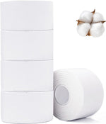 Athletic Tape,5 Pack White Sports Tape,Very Strong No Sticky Residue Wrist Ankle Tape for Gymnastics Boxing Lacrosse Climbing Hockey Bat