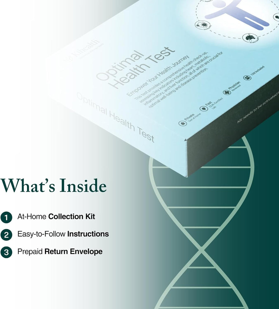 KiHealth Optimal Health Test for Metabolic, Heart, Inflammation and Liver Markers