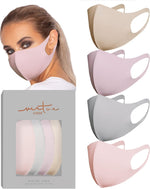 Virtue Code Second Skin Cloth Face Mask Pack. 4 Buttery Soft Masks Washable Fabric