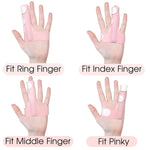 Finger Splint, Adjustable Finger Brace for Index, Middle, Ring Fingers, Pain Relief and Support