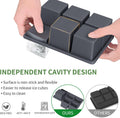 Large Ice Cube Tray for Whiskey: FDDBI Silicone Ice Cube Trays with Lid - 2Pack Big Square Old Fashioned Ice Cube Maker for Cocktail - 2inch Huge Cubed Ice Trays for Whisky