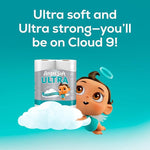 Angel Soft Ultra Toilet Paper, 6 Mega Rolls = 24 Regular Rolls, 2 Ply Toilet Tissue