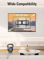 Mounting Dream TV Wall Mount for Most 37-75 Inch TVs, Universal Tilt TV Mount Fit 16", 18", 24" Stud with Loading Capacity 132lbs, Max Vesa 600 x 400mm, Low Profile Flat Wall Mount TV Bracket