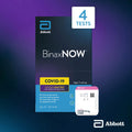 BinaxNOW COVID-19 Antigen Self Test Kit, 1 Pack, 4 Tests, 15-Minute Results