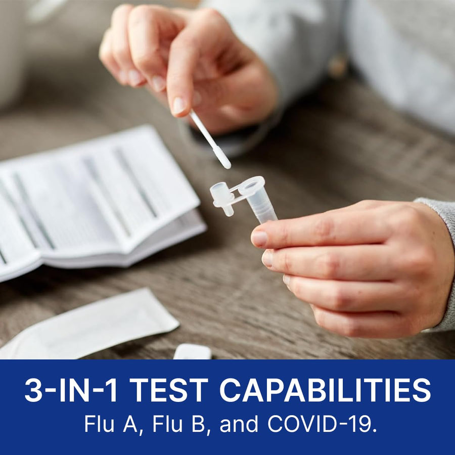 CorDx TyFast Flu A/B & COVID-19 Multiplex Rapid Test Kit 90-Pack