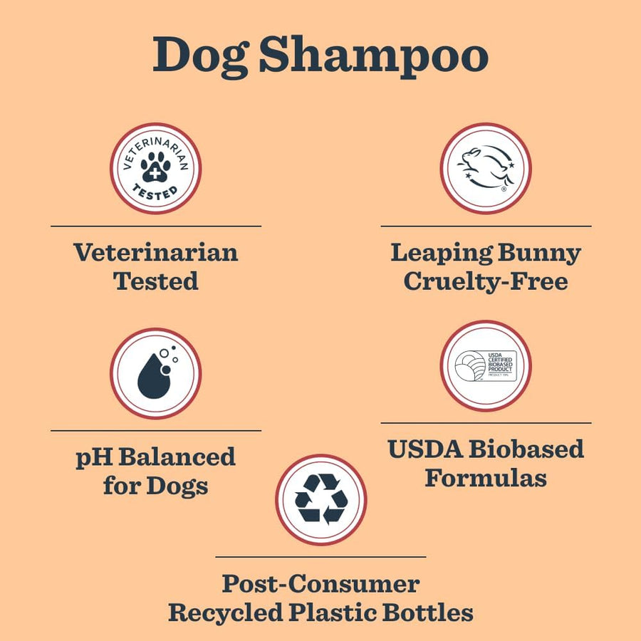 MRS. MEYER'S Clean Day 3 in 1 Dog Shampoo, White Peach Scent, 14oz