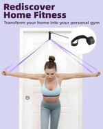 Fitense Resistance Bands Set - Pull Up Bands for Men & Women, 4 Levels, Anchor, Poster & Pouch