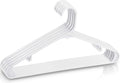 Utopia Home Plastic Hangers 20 Pack - Space Saving Clothes Hanger - Durable & Strong Closet Organizers and Storage with Built-in Strap Hooks - Essential for Shirts, Pants, Skirts & Coats (White)