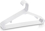 Utopia Home Plastic Hangers 20 Pack - Space Saving Clothes Hanger - Durable & Strong Closet Organizers and Storage with Built-in Strap Hooks - Essential for Shirts, Pants, Skirts & Coats (White)