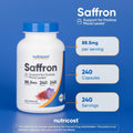 Nutricost Saffron Extract 88.5mg, 240 Veggie Capsules, Non-GMO, Gluten Free