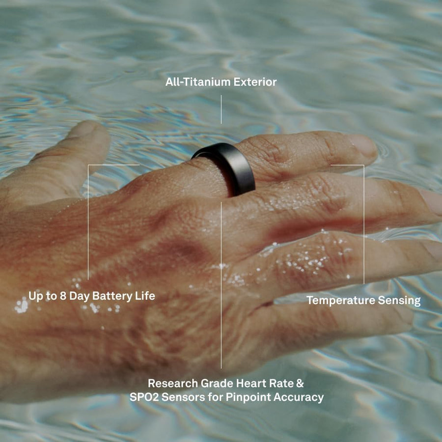 Oura Ring 4 - Silver - Size 9 - Sleep, Activity, Women’s Health, AI Advisor, Up to 8 Days of Battery Life, Size Before You Buy, Android & iOS Compatible