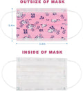 50PCS Kids Face Mask Safty Breathable Fabric for Girls and Boys