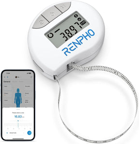 RENPHO Bluetooth Body Measuring Tape, 60in/150cm, White