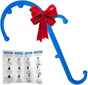 LiBa Blue Handheld Back Neck Shoulder Massager for Pain Relief