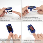 Zacurate 500BL Fingertip Pulse Oximeter Navy Blue Blood Oxygen Saturation Monitor