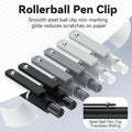Gel Pens, 6 Pcs 0.5mm Fine Point Black Ink Pen With Smooth Writing, Office Desk Accessories, Writing Supplies Gifts for Men Women, Quick Dry Pens Ballpoint For Journaling, Black/Gray/White