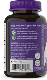 Nature's Way Sambucus Kids Elderberry Immune Gummies with Black Elderberry Extract, Daily Immune Support Gummy with Vitamin C and Zinc for Children Ages 2+*, 60 Gummies