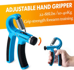 Grip Strength Trainer Kit - 7 Piece Adjustable Hand Exerciser Set