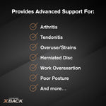 Copper Fit X-Back Brace for Lower Back Pain and Lumbar Support - Adjustable and Breathable Design
