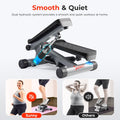 Sunny Health & Fitness Mini Stepper, 300 lb Capacity, Resistance Bands