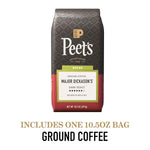 Peet's Coffee, Dark Roast Ground Coffee, Decaffeinated Arabica Coffee - Decaf Major Dickason's Blend 10.5 Ounce Bag