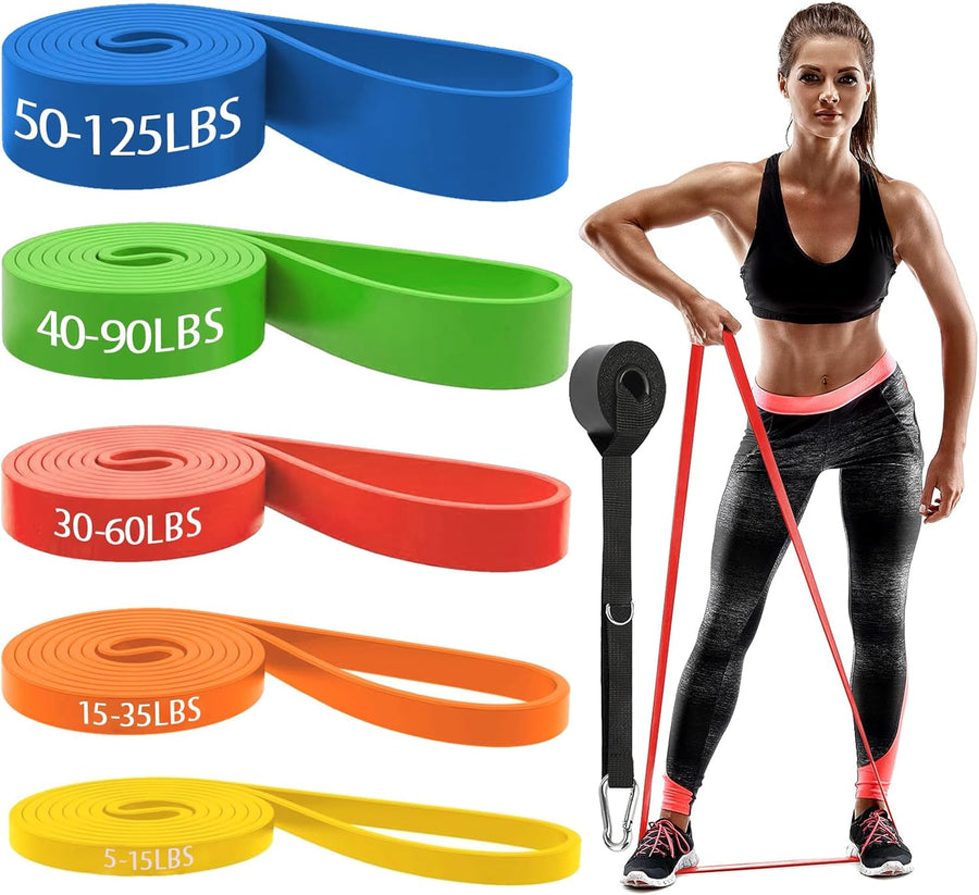 Resistance Bands for Full-Body Workouts - 4 Progressive Levels, Includes Accessories
