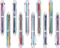 Favide 22 Pack 0.5mm 6-in-1 Multicolor Ballpoint Pen,6-Color Retractable Ballpoint Pens for Office School Supplies Students Children Gift,Kids Party Favors
