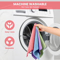 Microfiber Cleaning Cloth, 12 Pack Assorted Color Cleaning Rags for Housekeeping, Colorful Reusable Microfiber Towels for Car, Kitchen, Bathroom and Household Cleaning Supplies, 11.8"X11.8"