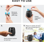 Thermacell E-Series Rechargeable Mosquito Repeller with 20’ Mosquito Protection Zone; Bug Spray Alternative; Scent Free