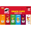 Pringles Potato Crisps Chips, Lunch Snacks, Snack Cups, Variety Pack, 19.5oz Box (27 Cups)