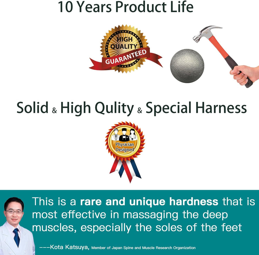 Lacrosse Ball for Plantar Fasciitis Relief and Deep Tissue Massage