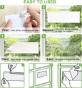 50 Pack Window Fly Trap, Fruit Fly Traps for Indoors, Fly Paper Sticky Strips, Fly Traps for Indoors Clear