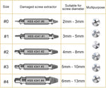 Gifts for Men,Damaged Screw Extractor Set-Christmas Stocking Stuffers for Men Adults Him,Mens Gifts for Dad,Husband,Stripped Screws Nuts & Bolts Drill Bit Tools for Easy Removal of Rusty Broken Screw