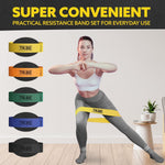 Tribe Lifting Fabric Resistance Bands - 5 Workout Bands for Legs & Glutes