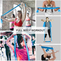 A AZURELIFE Resistance Bands - Latex-Free Exercise Bands for Strength Training, Yoga, Rehab