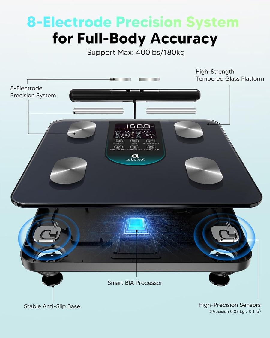 Arboleaf Smart Scale for Body Weight and Composition Analysis