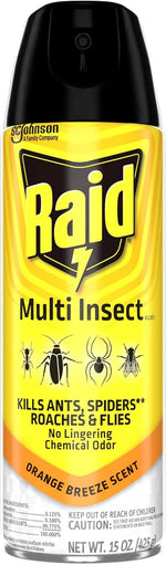 Raid Multi Insect Killer, Orange Breeze 15 Ounce (Pack of 1)
