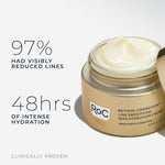 RoC Retinol Correxion Max Daily Hydration Anti-Aging Face Moisturizer with Hyaluronic Acid, Oil Free Skin Care Cream for Fine Lines, Dark Spots, Post-Acne Scars, Retinol Moisturizer, 1.7 Ounces