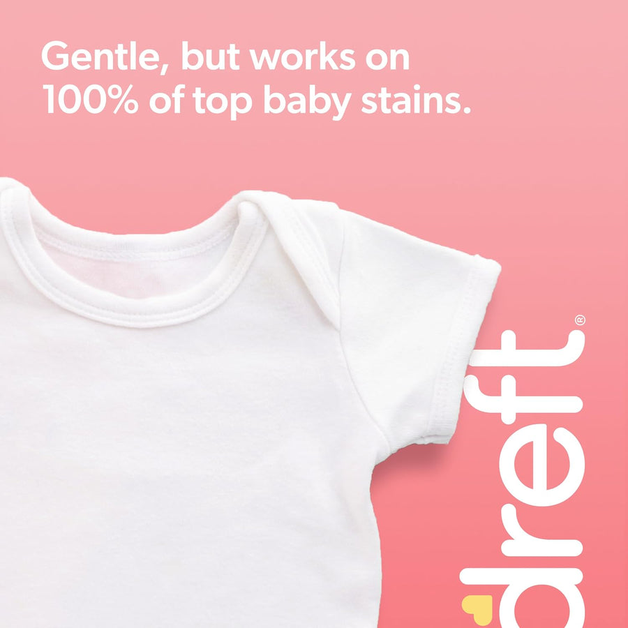 Dreft Newborn Baby Liquid Laundry Detergent, Gentle on Sensitive Skin, HE Compatible, 2 Pack, 32 Loads Each, Baby Laundry Detergent, Newborn Essentials